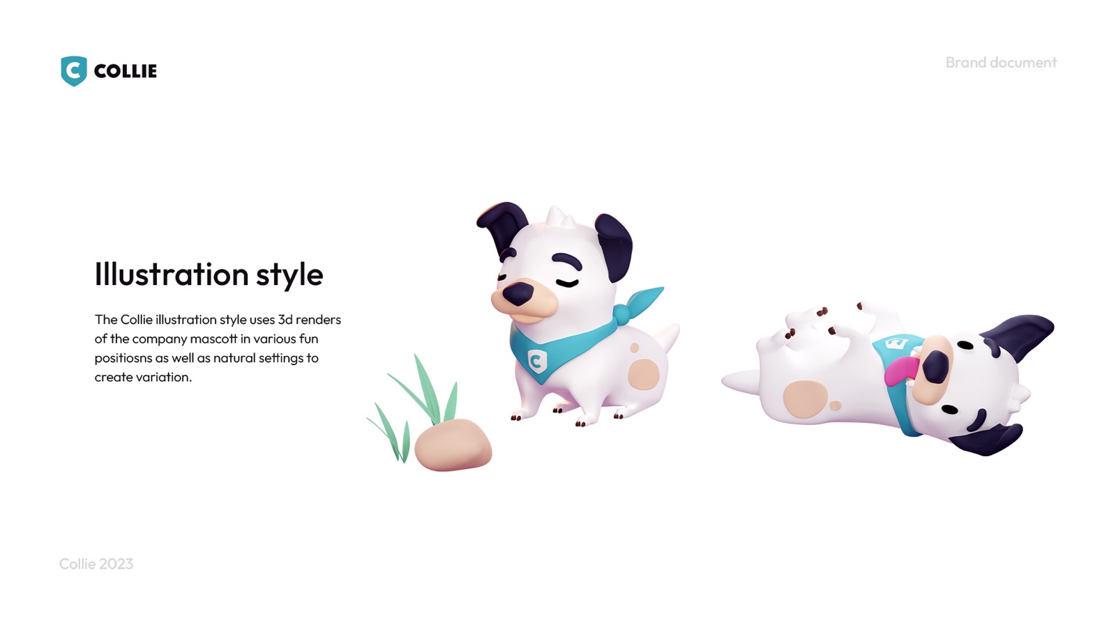 Collie dog mascot