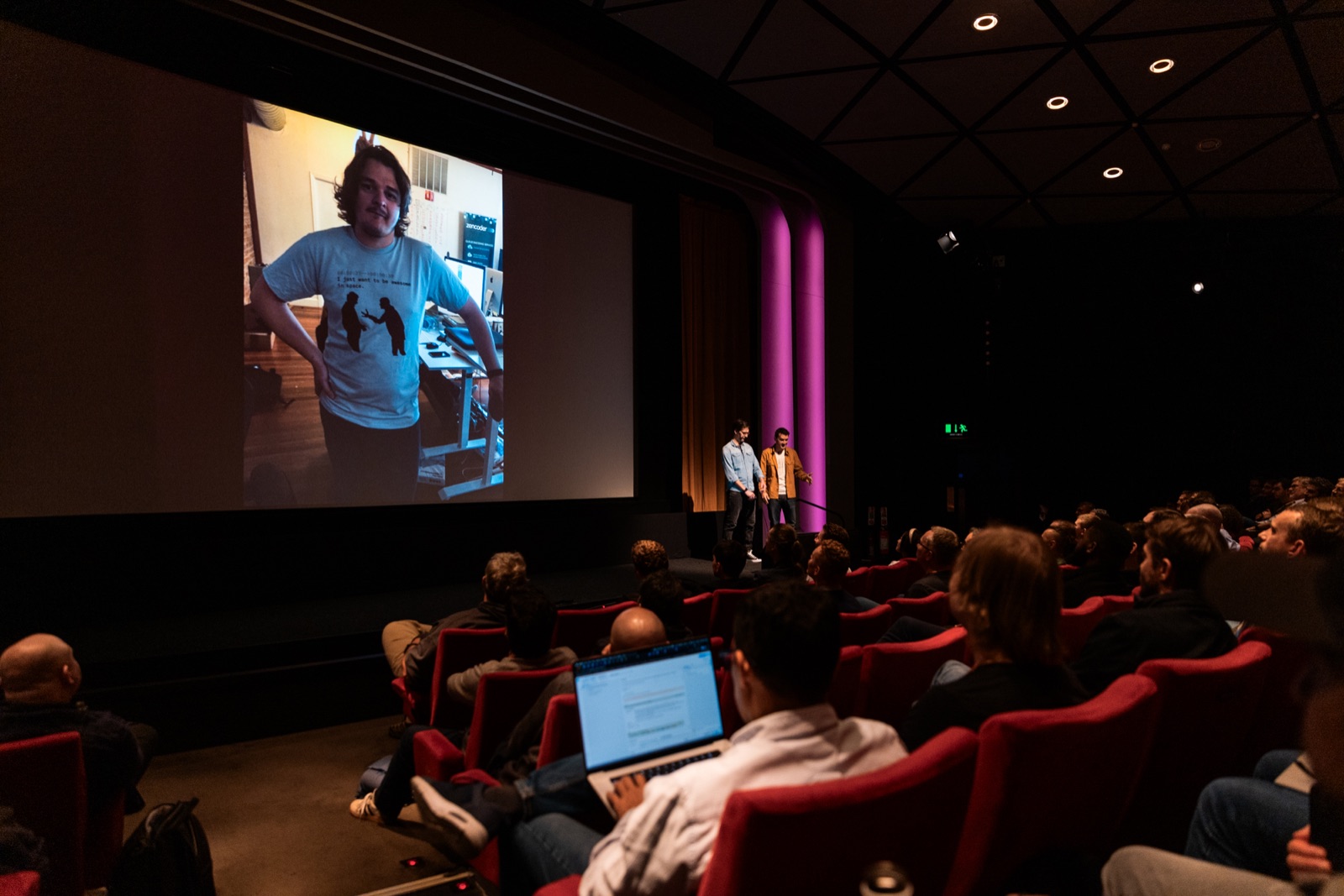 A talk on stage at Demuxed 2025