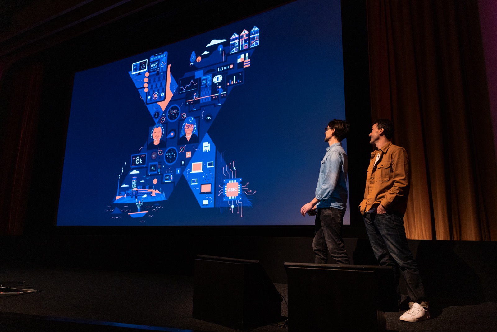 A talk on stage at Demuxed 2025