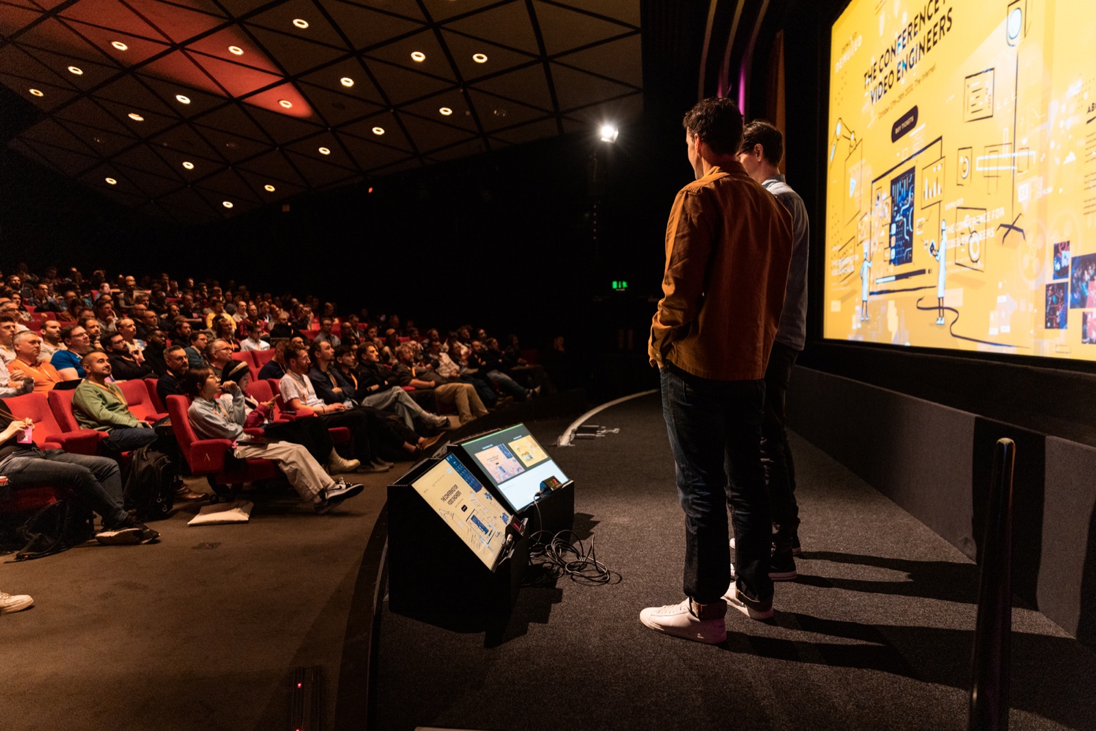 The stage at Demuxed 2025