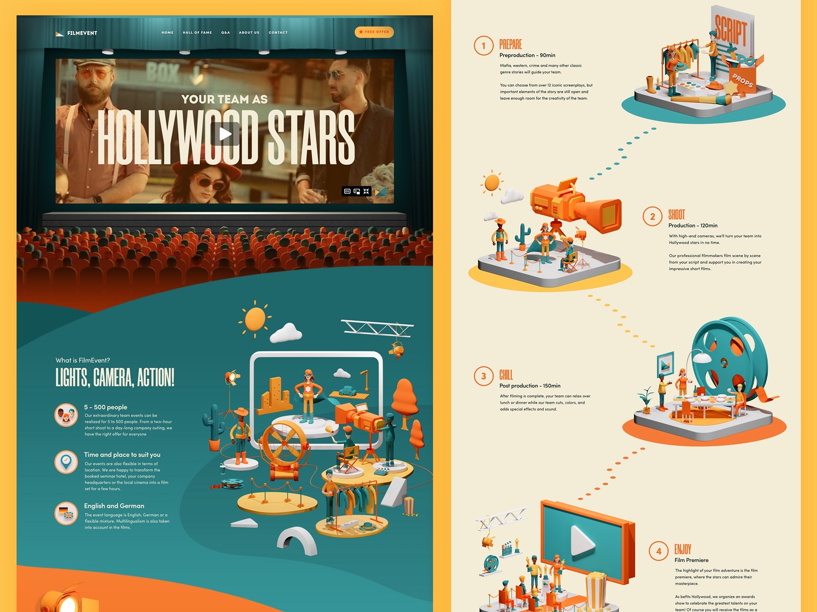 Filmevent website design