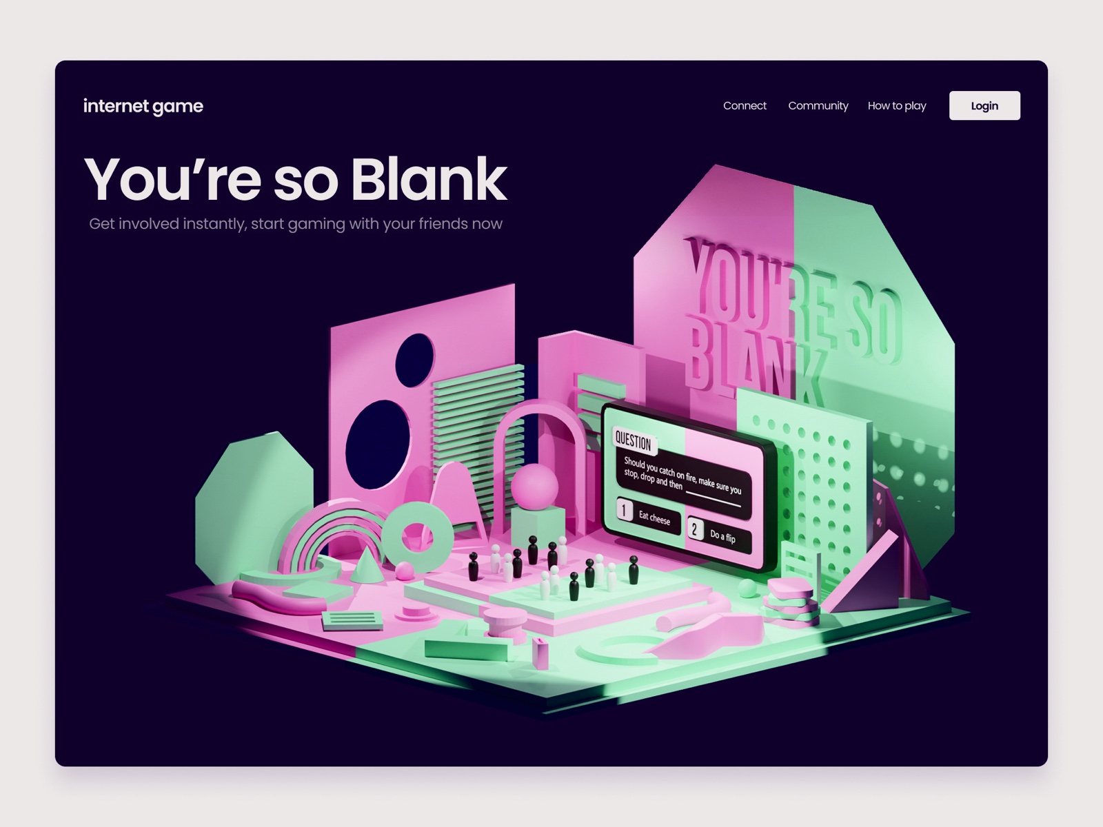 'You're so Blank' website design