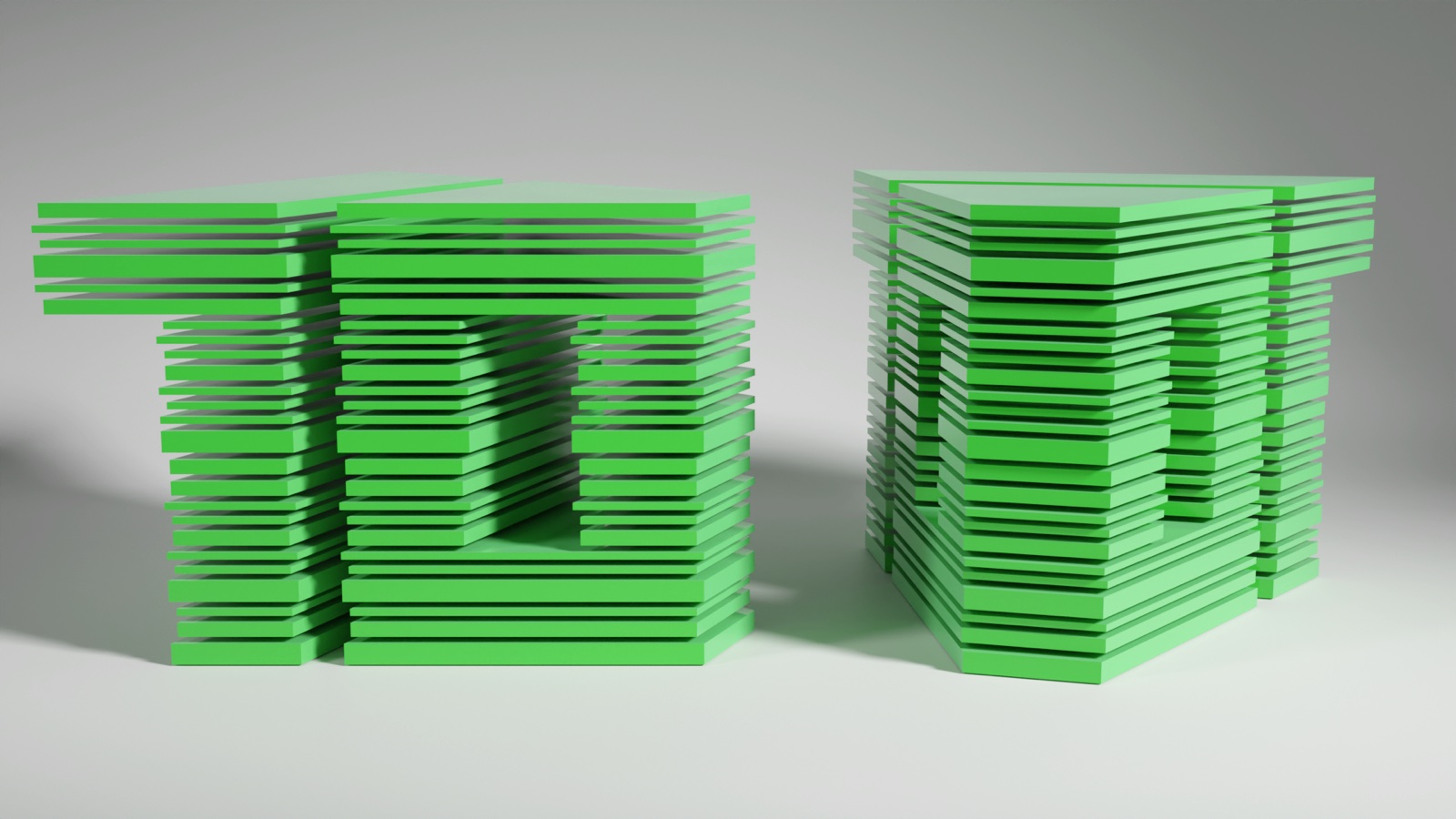Green layered 10 award idea