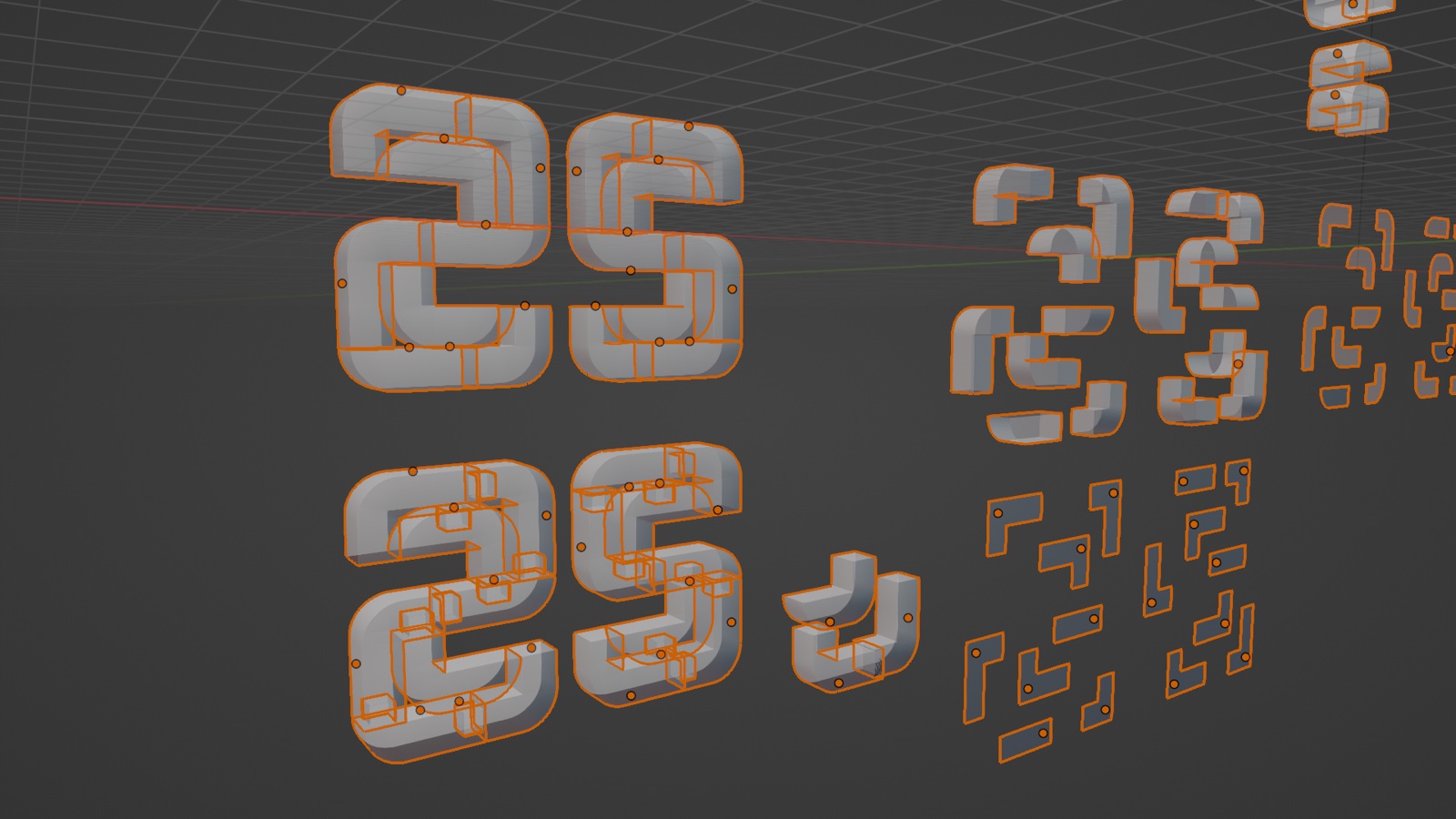 25 award models in Blender
