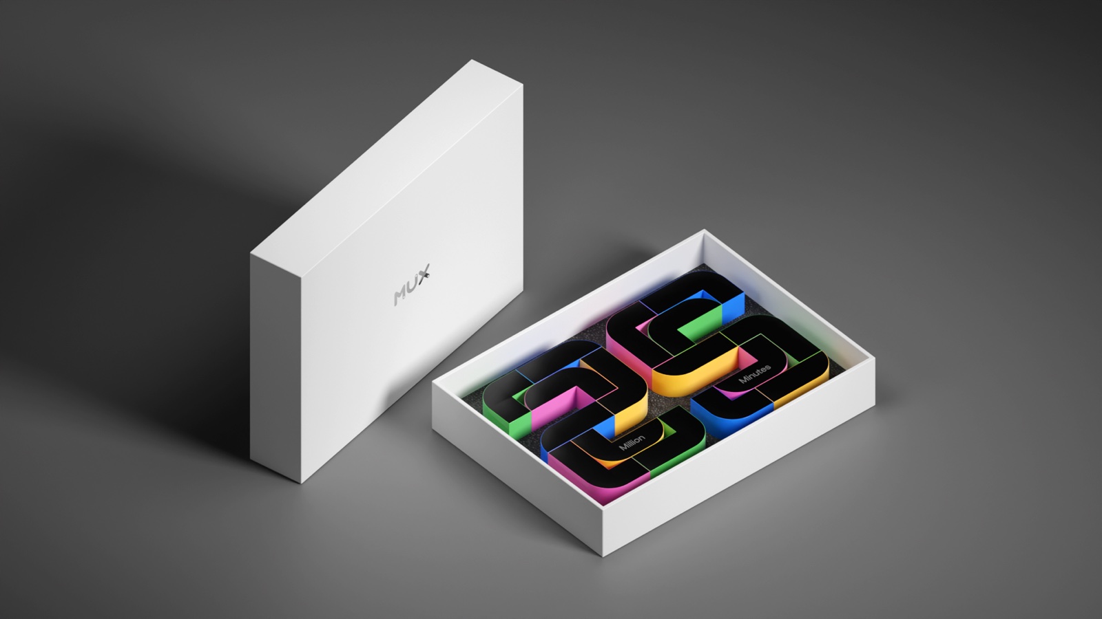 Mux 25 million minutes award in its box