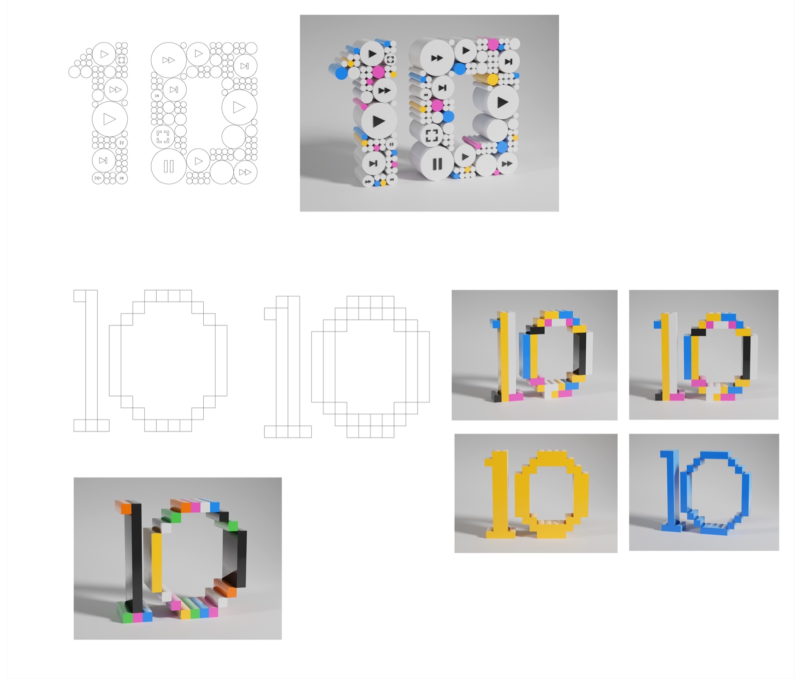 Block and outline 10 award ideas