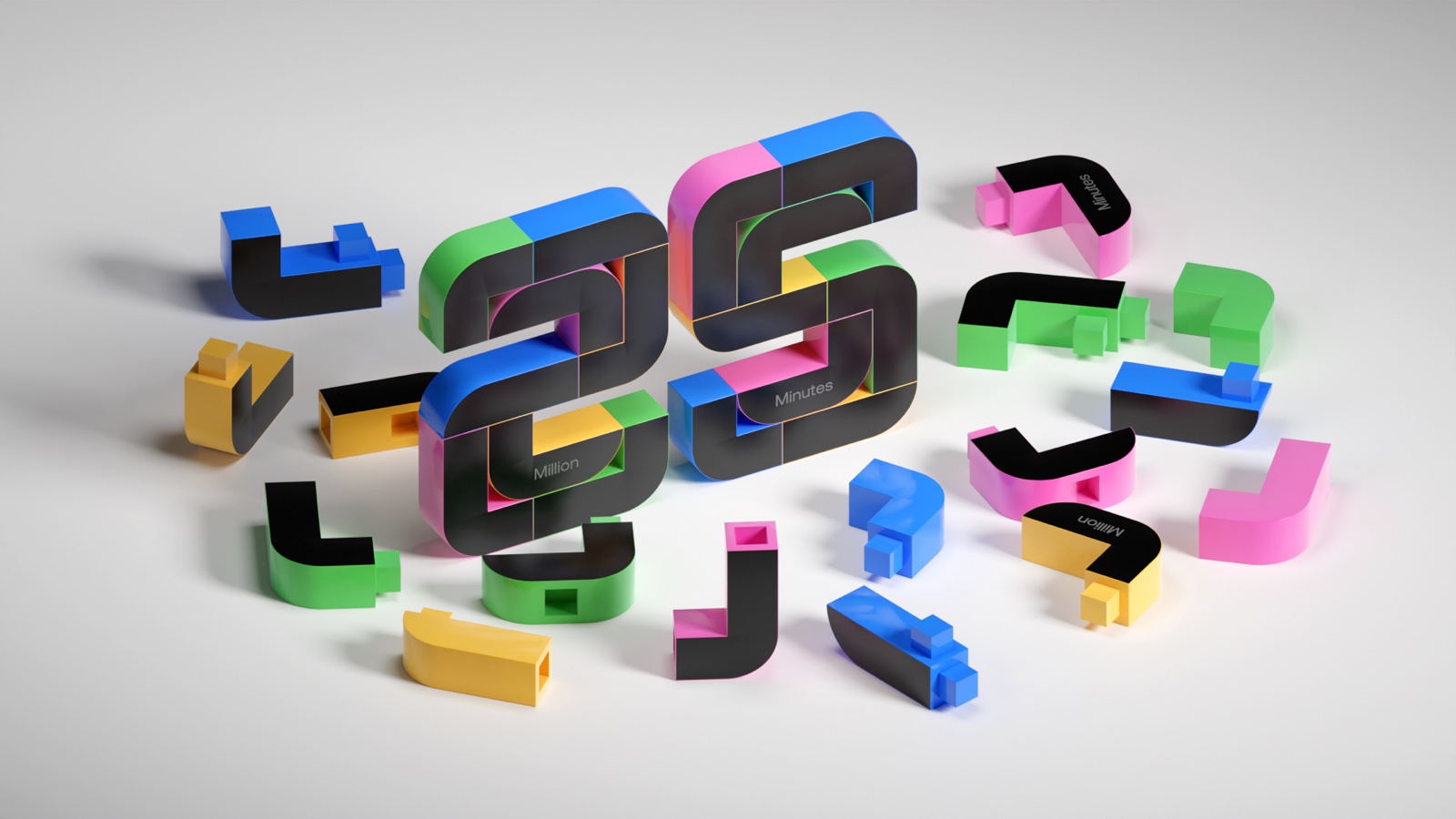 Interlocking parts of the 25 award