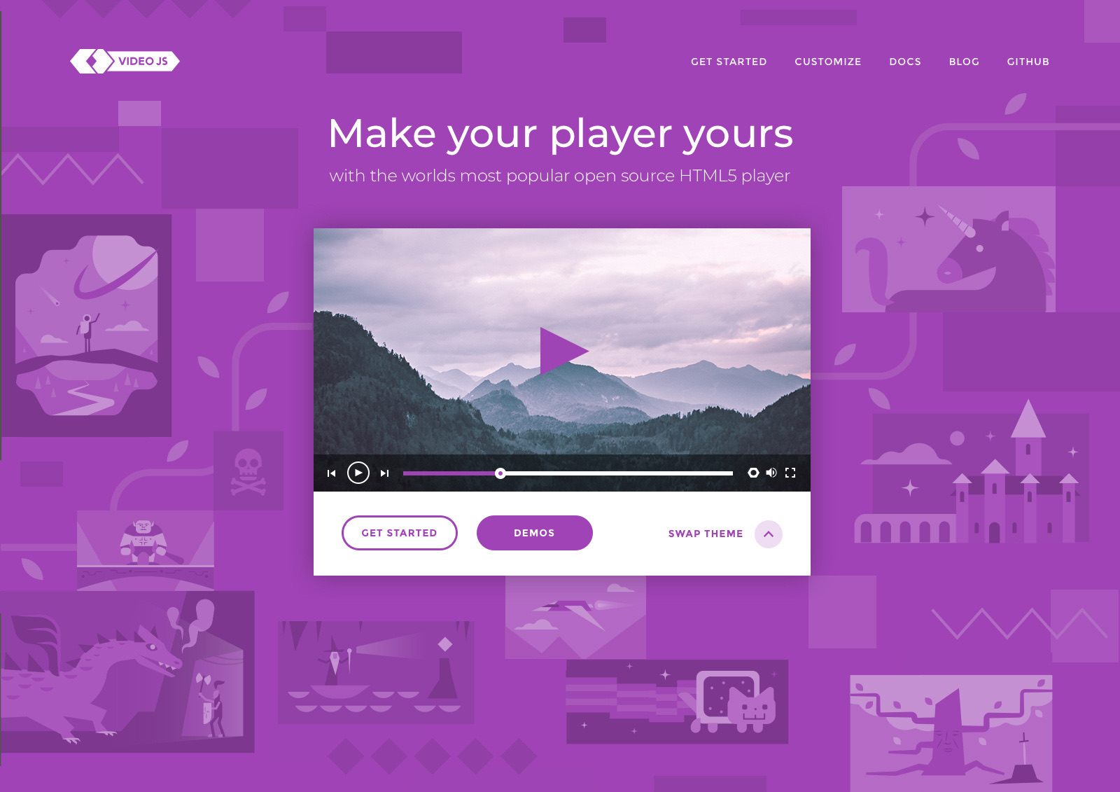 Video.js website theme
